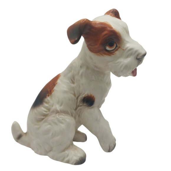 Vintage Lefton Japan Hand-Painted Ceramic Jack Russell Dog Figurine 4 inches - Picture 6 of 10